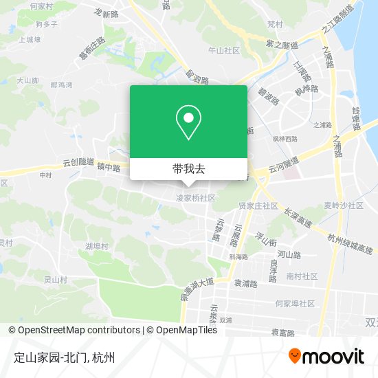 定山家园-北门地图