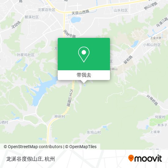 龙涎谷度假山庄地图