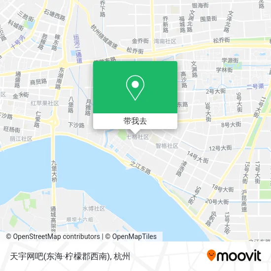 天宇网吧(东海·柠檬郡西南)地图