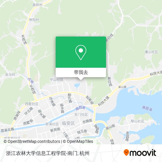 浙江农林大学信息工程学院-南门地图