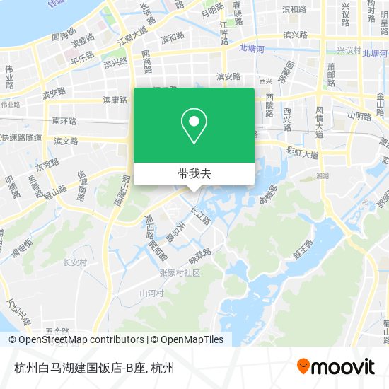 杭州白马湖建国饭店-B座地图