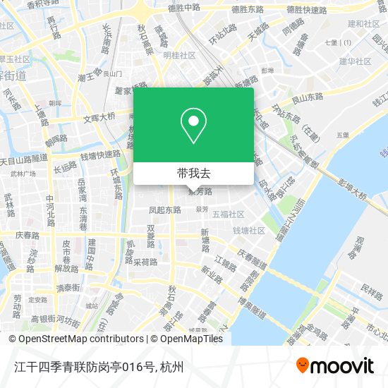 江干四季青联防岗亭016号地图