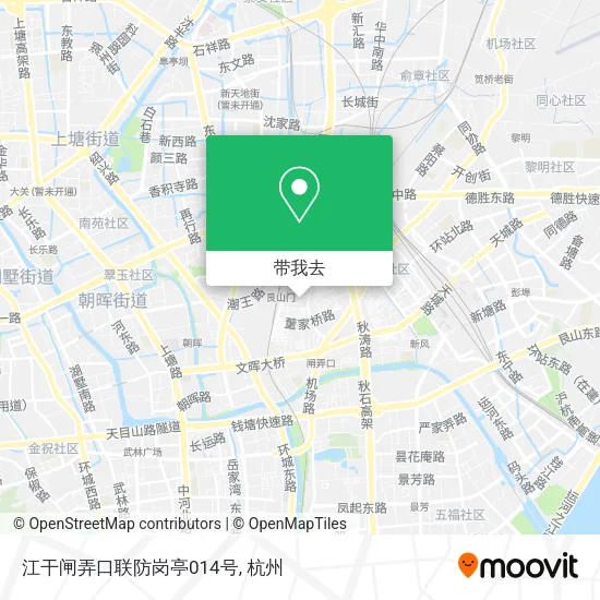 江干闸弄口联防岗亭014号地图