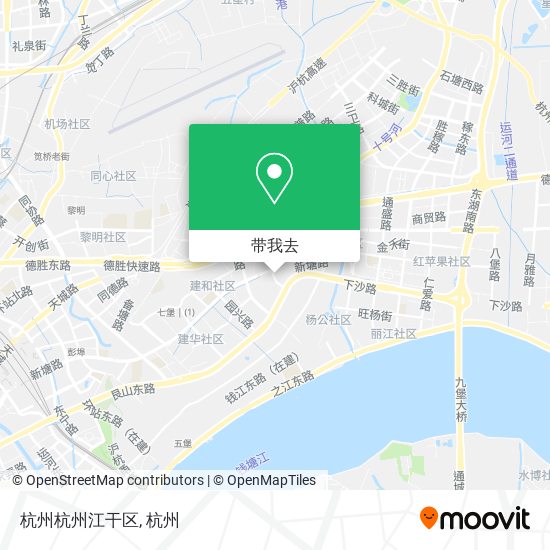 杭州杭州江干区地图