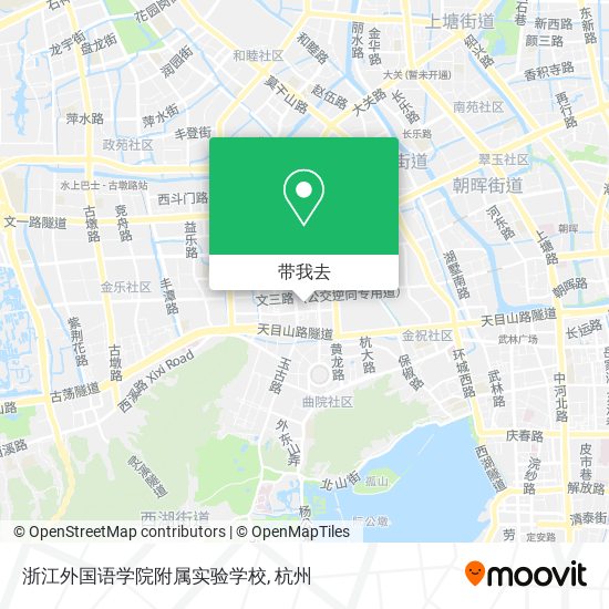 浙江外国语学院附属实验学校地图