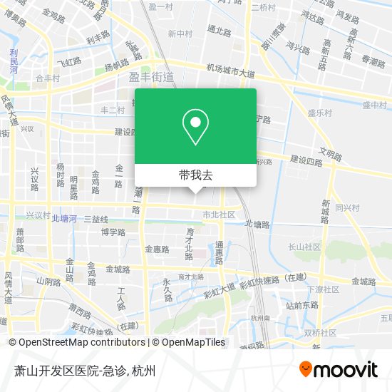 萧山开发区医院-急诊地图