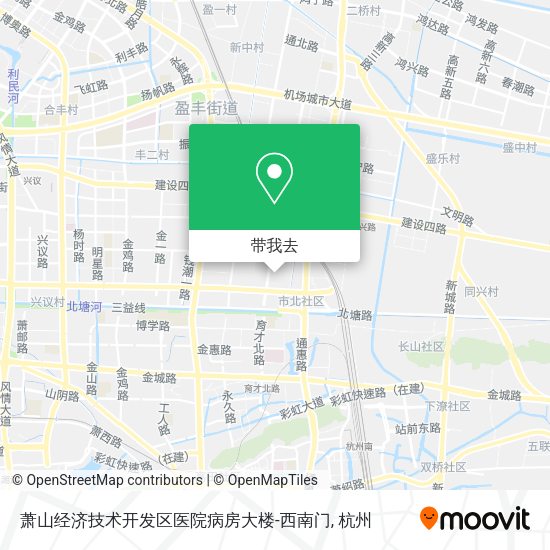 萧山经济技术开发区医院病房大楼-西南门地图