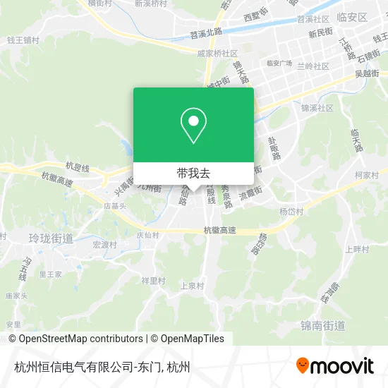 杭州恒信电气有限公司-东门地图