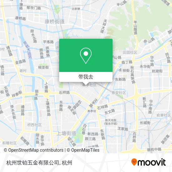 杭州世铂五金有限公司地图