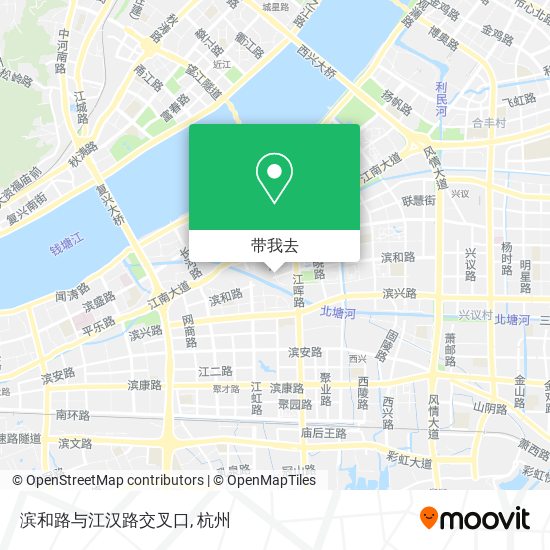 滨和路与江汉路交叉口地图