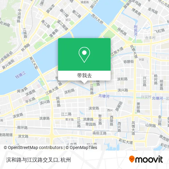 滨和路与江汉路交叉口地图