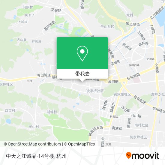 中天之江诚品-14号楼地图