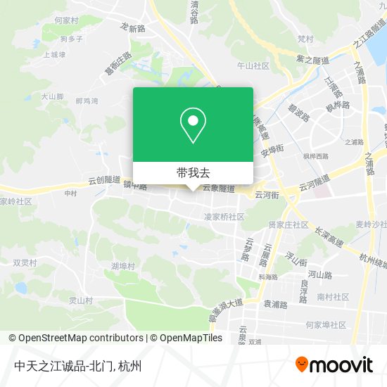 中天之江诚品-北门地图