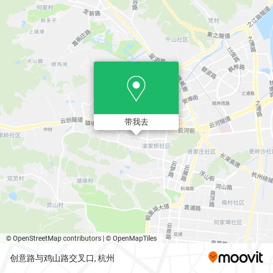 创意路与鸡山路交叉口地图