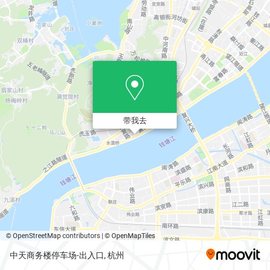 中天商务楼停车场-出入口地图