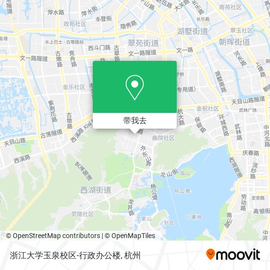 浙江大学玉泉校区-行政办公楼地图