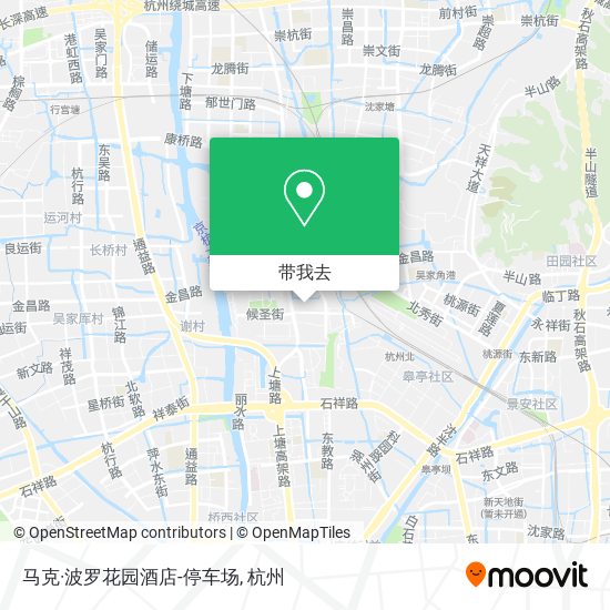 马克·波罗花园酒店-停车场地图