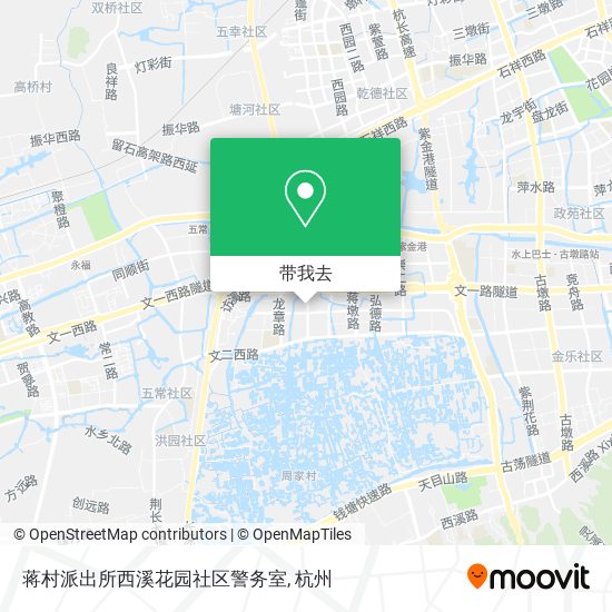 蒋村派出所西溪花园社区警务室地图