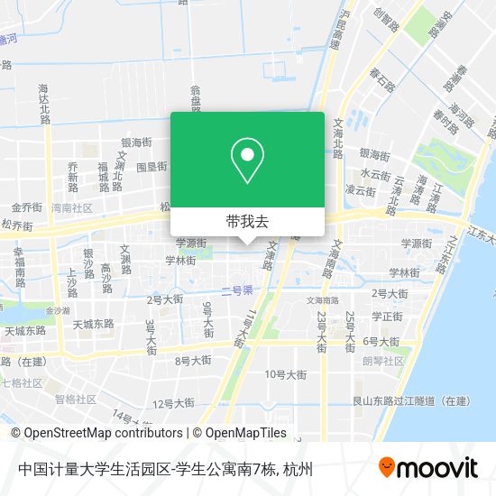 中国计量大学生活园区-学生公寓南7栋地图
