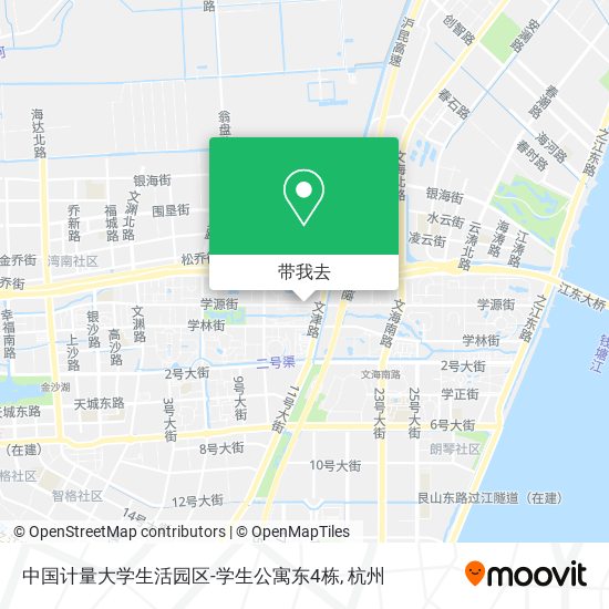 中国计量大学生活园区-学生公寓东4栋地图
