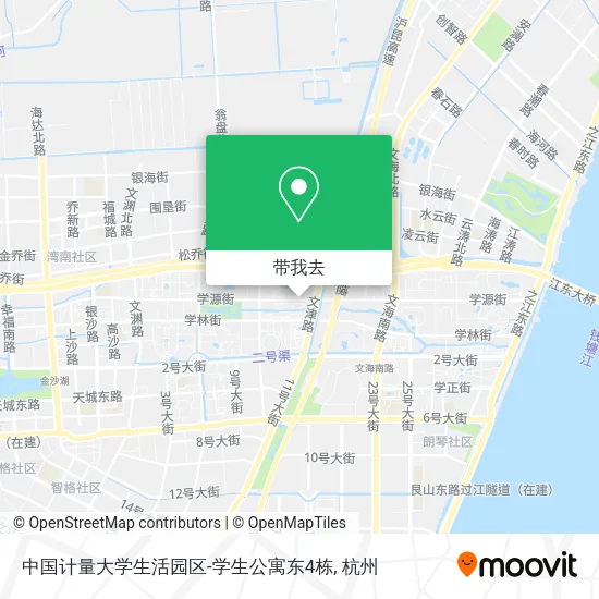 中国计量大学生活园区-学生公寓东4栋地图