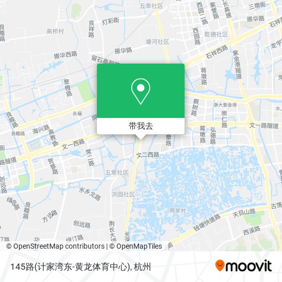 145路(计家湾东-黄龙体育中心)地图