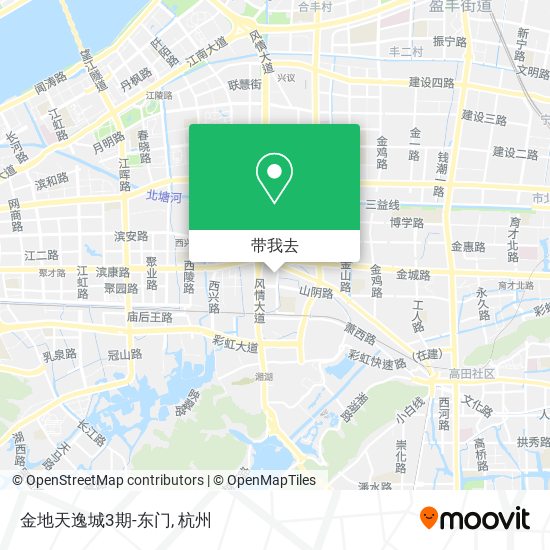 金地天逸城3期-东门地图