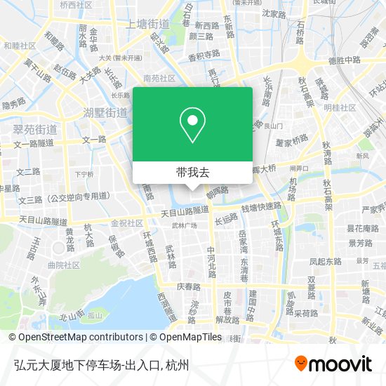 弘元大厦地下停车场-出入口地图