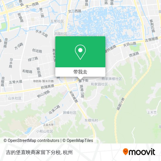 吉的堡直映商家留下分校地图