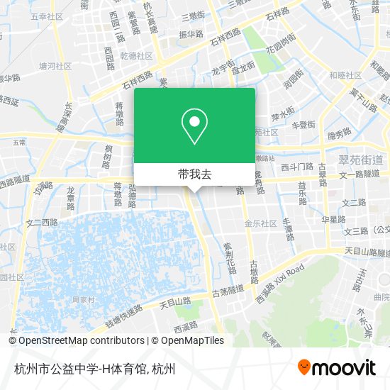 杭州市公益中学-H体育馆地图