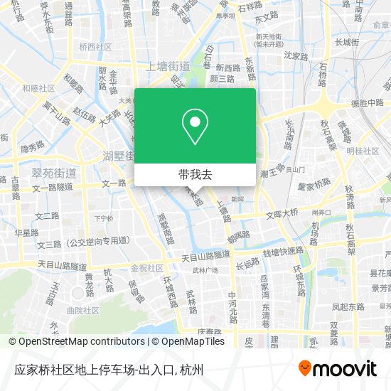 应家桥社区地上停车场-出入口地图