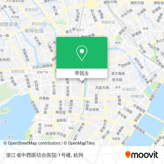 浙江省中西医结合医院-1号楼地图