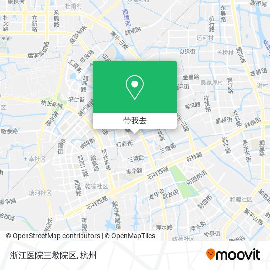 浙江医院三墩院区地图
