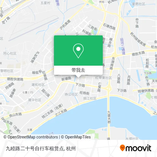 九睦路二十号自行车租赁点地图