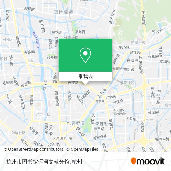 杭州市图书馆运河文献分馆地图