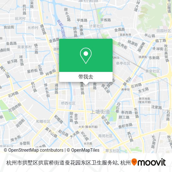 杭州市拱墅区拱宸桥街道蚕花园东区卫生服务站地图