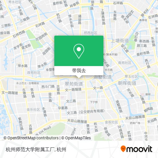 杭州师范大学附属工厂地图