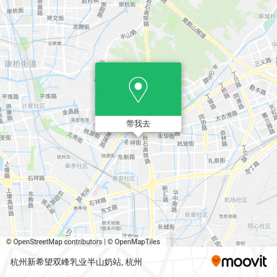 杭州新希望双峰乳业半山奶站地图
