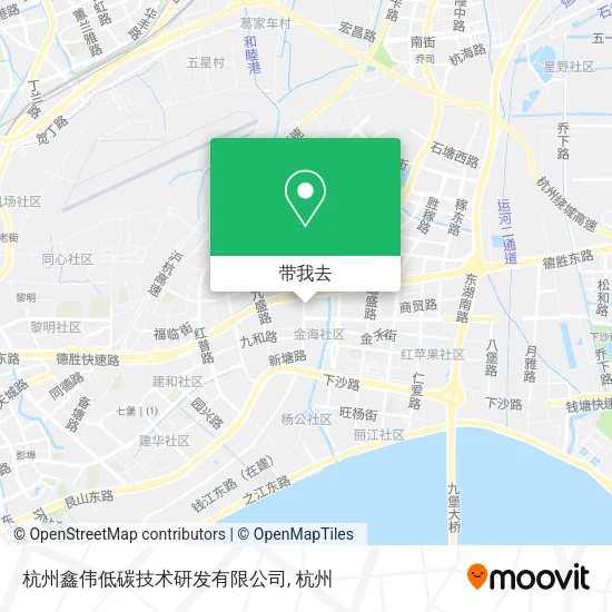 杭州鑫伟低碳技术研发有限公司地图