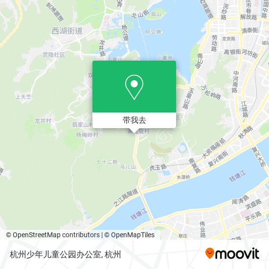 杭州少年儿童公园办公室地图