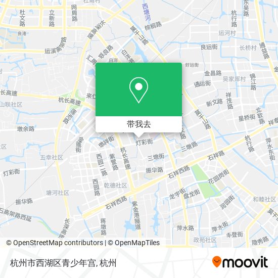 杭州市西湖区青少年宫地图