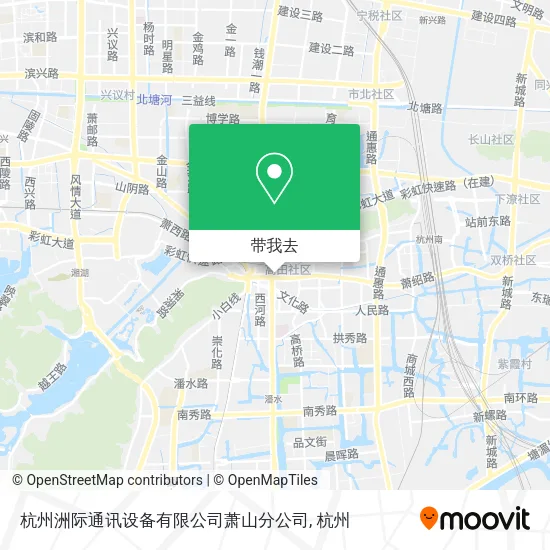 杭州洲际通讯设备有限公司萧山分公司地图