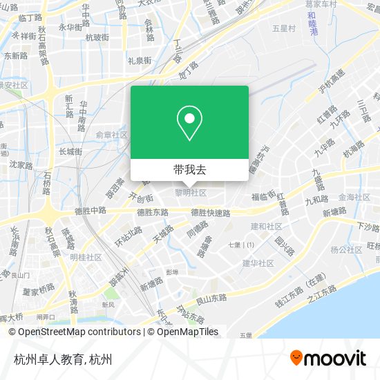 杭州卓人教育地图