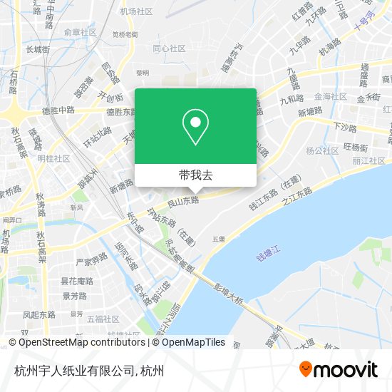 杭州宇人纸业有限公司地图
