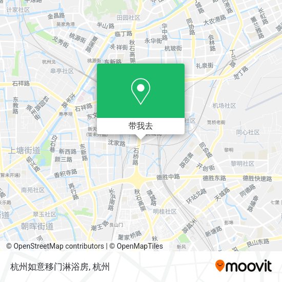 杭州如意移门淋浴房地图
