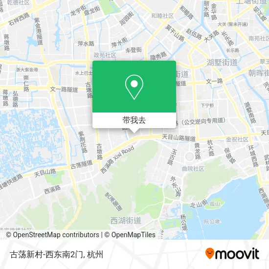 古荡新村-西东南2门地图