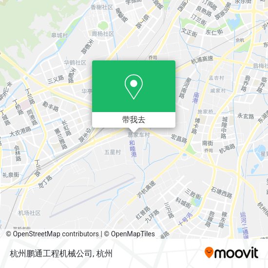 杭州鹏通工程机械公司地图