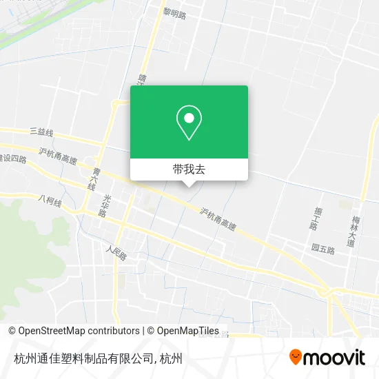 杭州通佳塑料制品有限公司地图