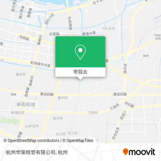 杭州华策纸管有限公司地图