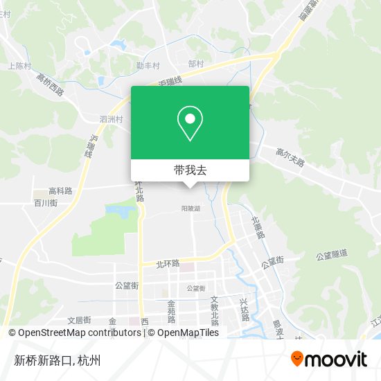 新桥新路口地图